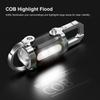 Powerful COB LED Flashlight Keychain USB Rechargeable Hanging Portable Flashlight Waterproof Keyring Camping Walking Pocket Lamp