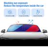 Car Windshield Sun Shade Blocks UV Rays Sun Visor Protector, Blue Material, No Reflected Glare, Sunshade For X1 X3 X5 (Blue)
