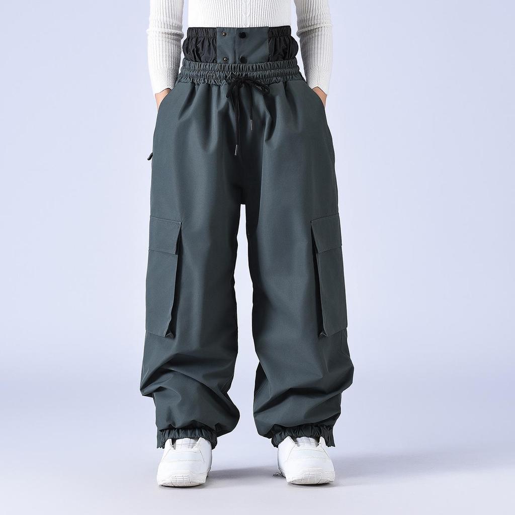 Unisex Ski & Snowboard Pants: Windproof, Waterproof, Warm, Loose Fit for Winter Outdoor Activities.