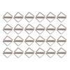 24 Pcs Card Clip Holder Triangular Simple Stylish Lightweight Portable Card Clips for Office File