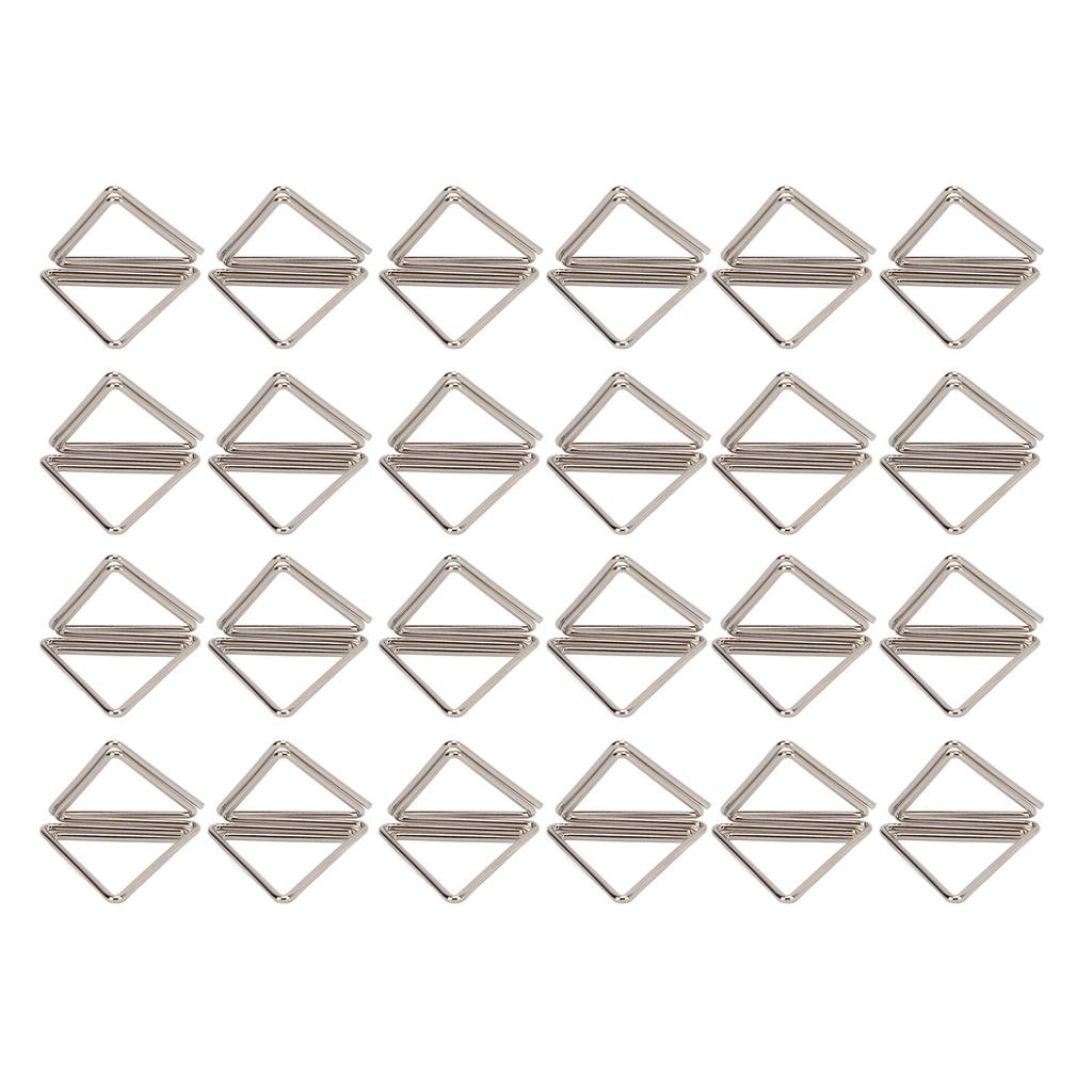 24 Pcs Card Clip Holder Triangular Simple Stylish Lightweight Portable Card Clips for Office File