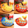Chinese Style Lucky Koi Plush Cushion For Living Room Decor Office Back Support