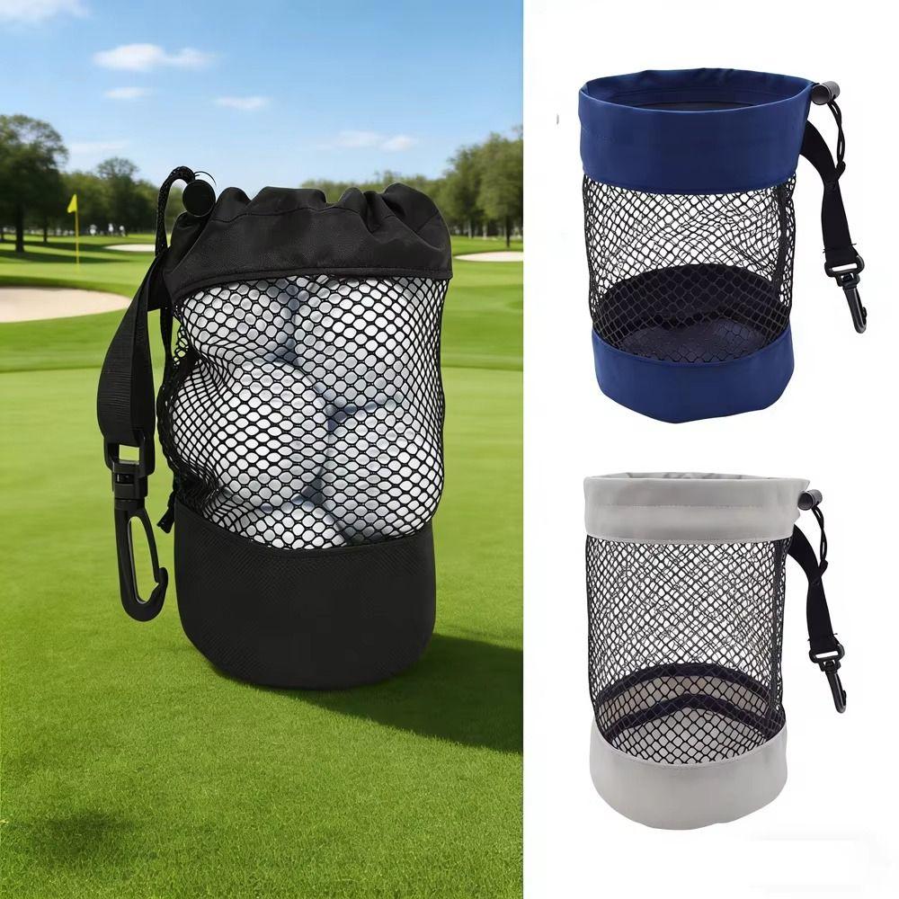 Drawstring Closure Golf Ball Storage Bag High Quality Golf Ball Holder Golf Bag Attachment