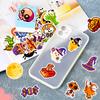 50pcs Halloween Stickers, Graffiti Cartoon Horror Decals, Decorative Waterproof Stickers for Water Cups and Trolley Cases Gifts