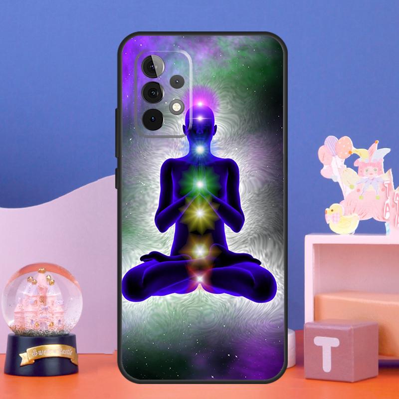 Mandala Chakra Yoga Case For Samsung Galaxy A15 A25 A52 A53 A54 A12 A13 A14 A32 A33 A34 A23 A24 A72 A73 A51 A71