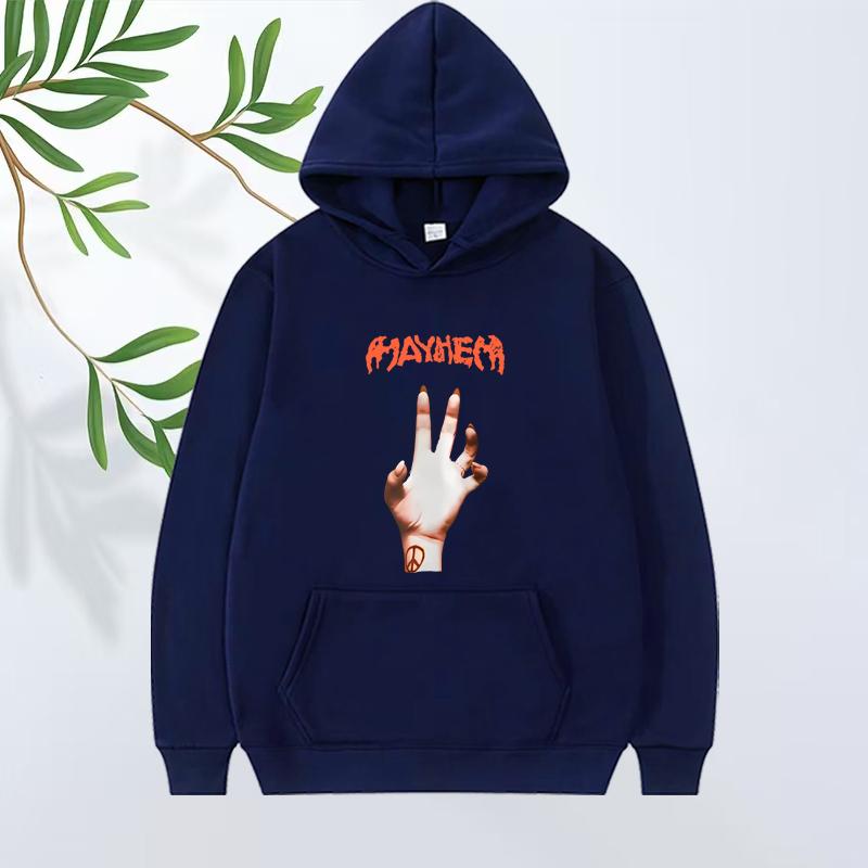 Lady Gaga Mayhem New Album Graphics Hoodie Men Women Y2K Vintage Long Sleeve Sweatshirt With Print Oversizhoodie Unisex