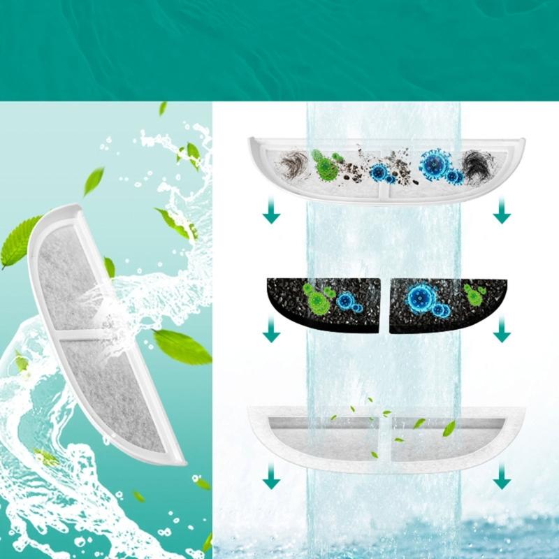 8xReplacement Filters for Pet Water Fountains Improve Water Quality Keep Water Clean with Filtration Replacement