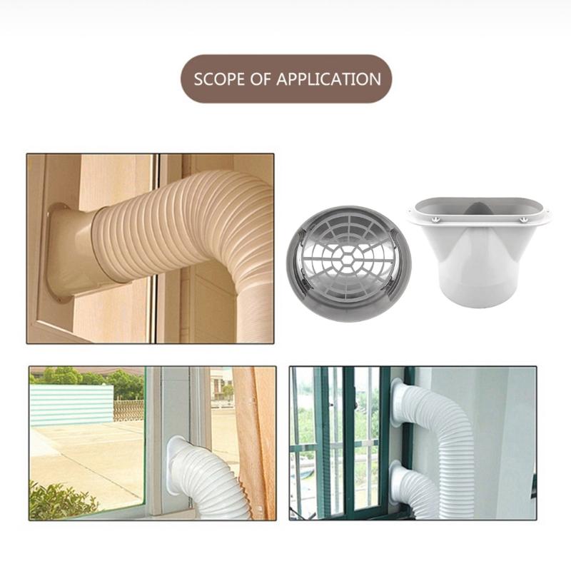 Universal Window Adaptor Filter Screen, Window Exhaust Hose Interface for Portable Air Conditioner 150mm