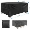 Wasserdichte Outdoor-Modulsofa-Abdeckung Robuste L-Form-Sofa-Abdeckung Rasen-Sofa-Abdeckungen Gartenmöbel Wetterschutz