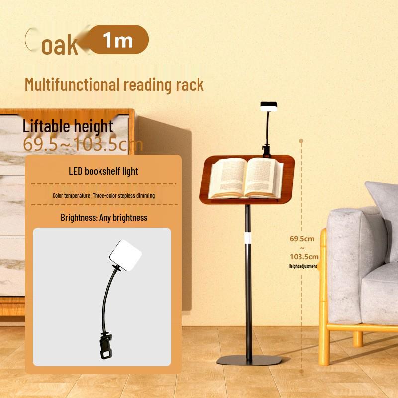 Solid Wood Adjustable Stand for Music Sheets, Books, Laptops, Projectors, and More