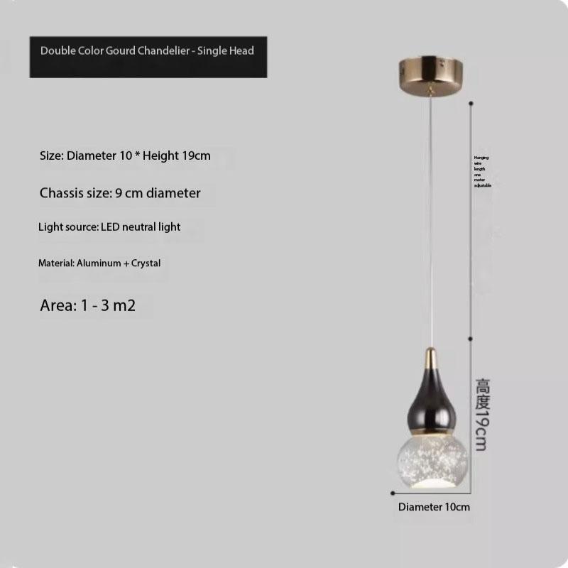 

2024 новая прикроватная люстра дизайнерская современная минималистичная главная спальня свет роскошная художественная личность лампа-тыква подвесная лампа light yellow