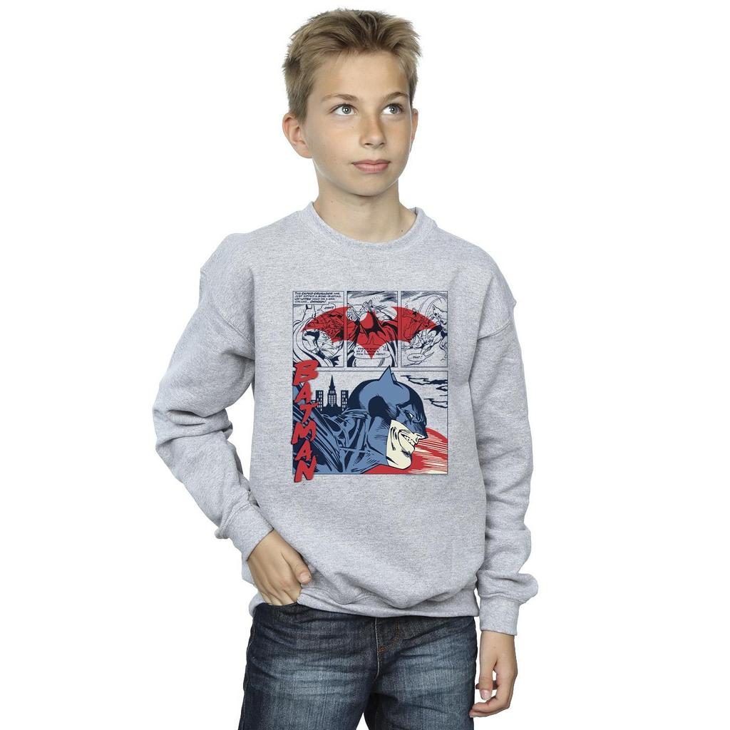 DC Comics Boys Batman Comic Strip Sweatshirt
