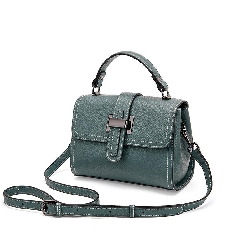 2025 New Fashion Trendy Mom Women's Summer Small Crossbody Bag Genuine Leather Women's Bag Versatile Shoulder Handbag Small Square Bag