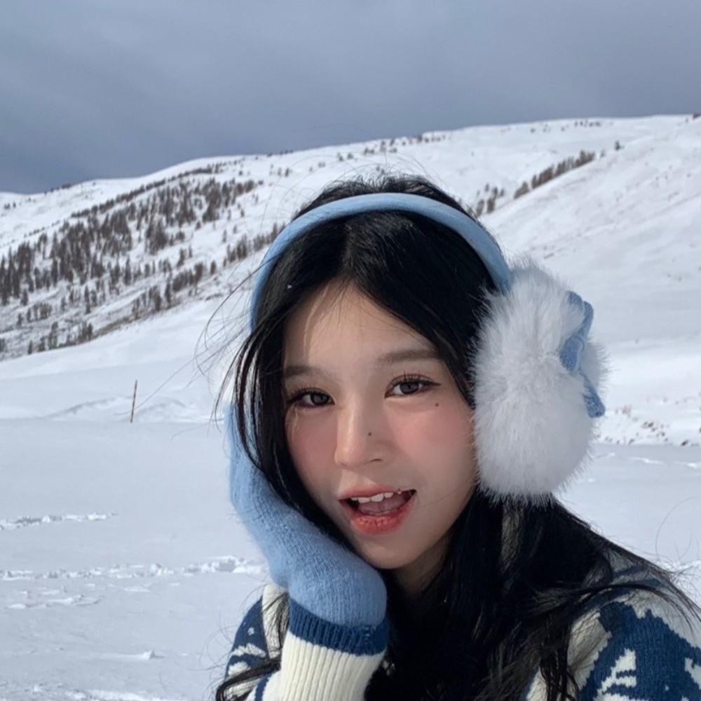 Windproof Warm Earflaps Soft Cold-proof Ear Mask Fashion Cute Ear Cover  Skiing