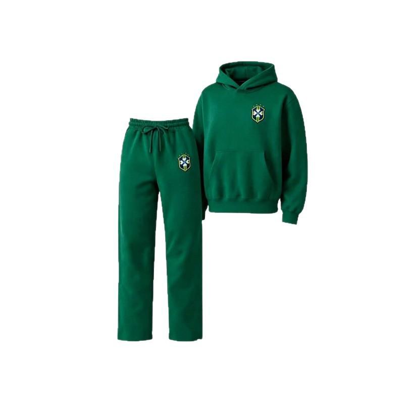 Completo da uomo casual con felpa con cappuccio e pantaloni coordinati Outfit sportivo streetwear Leggero Comodo