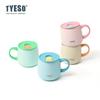 355ml Double Wall Vacuum Insulated Mug with Ceramic Coating Inner One-Handed Open Lid Coffee Cup for Hot Cold Drinks