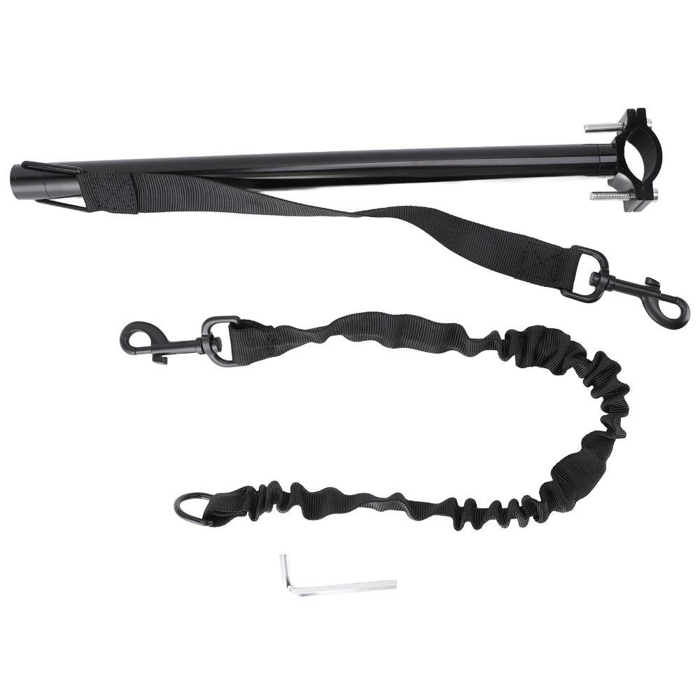 Metal Rod Bicycle Pet Lead Elastic Buffer Shock Absorbing Bike Dog Rope  Dog Daily Exercise Bike Dog Leash