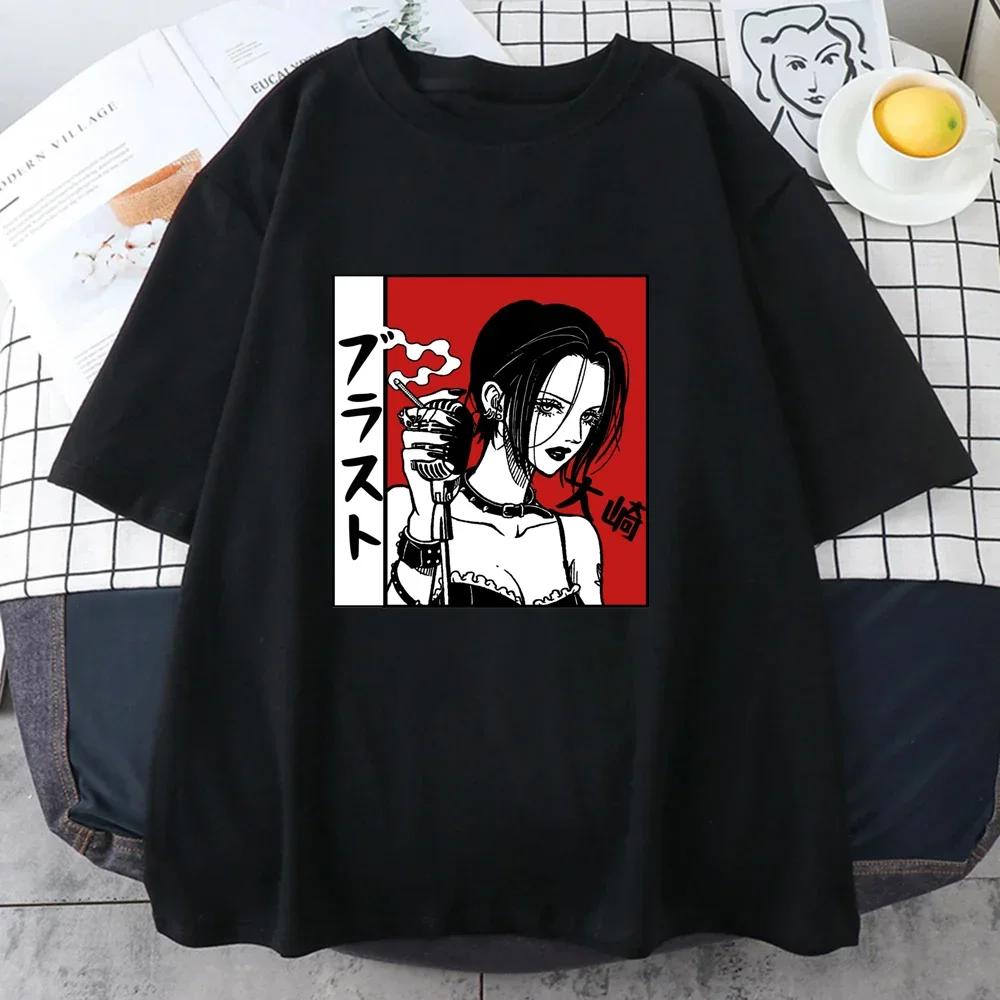 Osaki Nana Pattern Short-sleeved Tshirt Women's Casual Personality Shirt Street Fashion New Women Clothing Anime Clothes Graphic