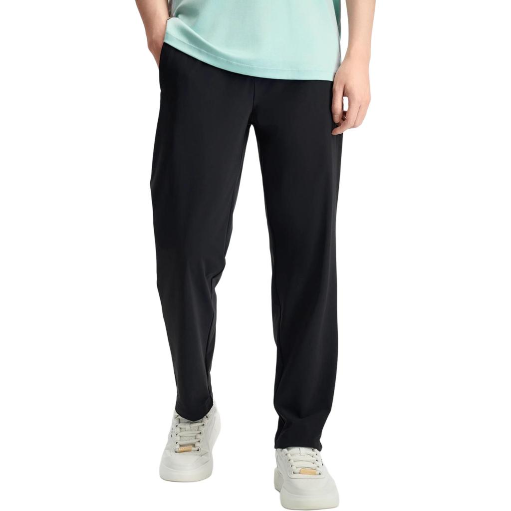 FILA Solid Color Versatile Cool Comfort Straight Leg Casual Pants Men bottoms Black F11M432602F-BK
