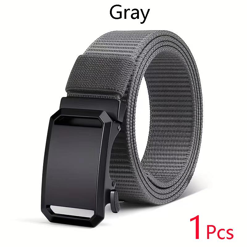 Premium Men's Tactical Belt New Automatic Buckle Canvas Belt Durable Tactical Workwear Belt for Men Outdoor Training Pants Belt