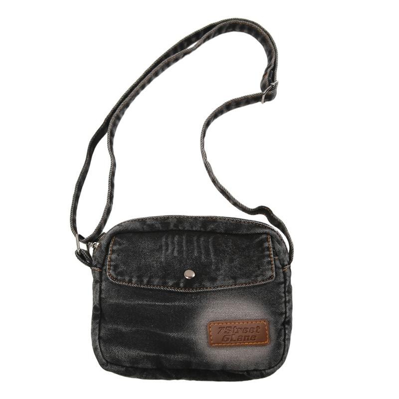 Denim Mobile Phone Bag Letter Shoulder Crossbody Bag