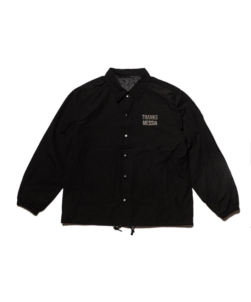 Thanks Messia Arch Logo Coach Jacket-Black