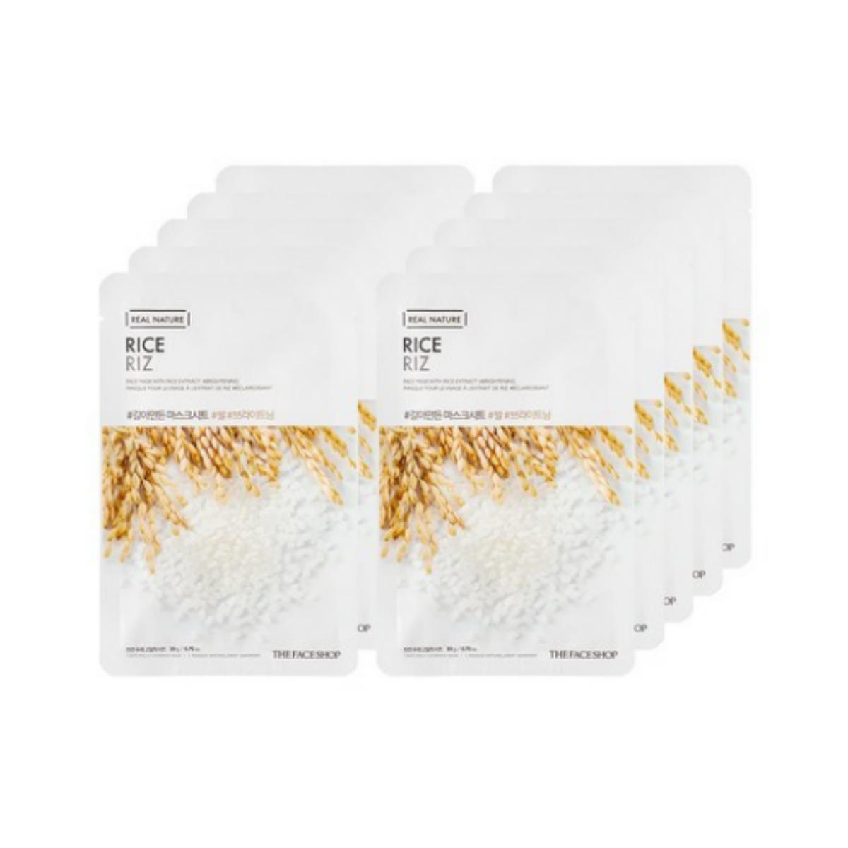 

The Face Shop Маска-салфетка для лица Rice Water Bright™ Рисовая 20 г — Упаковка из 10 штук