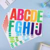 9 Sheet Colorful Large Letter Stickers, 4 Inch Stick on Letters Waterproof Self Adhesive Vinyl Letters Alphabet Stickers for Poster Bulletin Board