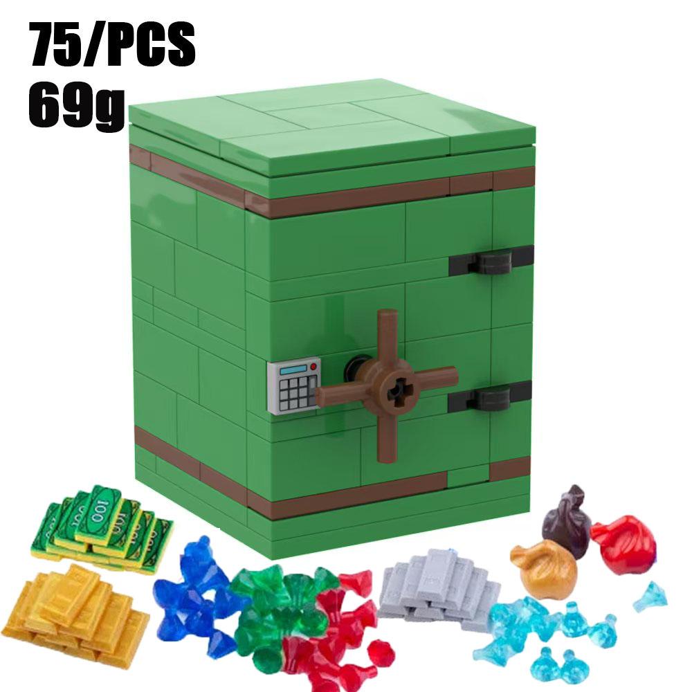 MOC Blocchi da Costruzione Accessori Minerale d'Oro Prezioso Argento Diamante Scorta Mappa del Tesoro Pirata Monete Modello Giocattolo Mini Mattoncini Bancomat Regali Giocattolo K046