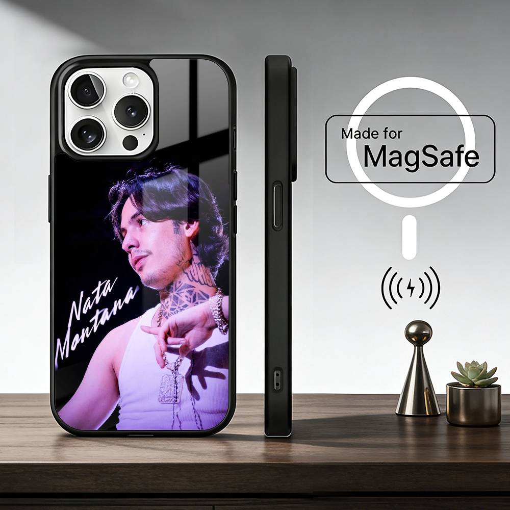 

Rapper N-Natanael C-Cano Phone Case For iPhone17,16,15,14,13,12,11 Plus,Pro Max, New Magnetic Wireless Charging iPhone15Plus