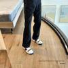 Men's Jeans: Stylish All-Over Print, Autumn Lightweight, Straight-Leg, Trendy Loose-Fit.