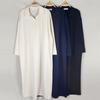 New ArriVals Open Run Women Autumn Long SleeVe V Neck Plus Size Long Dress Home