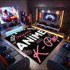 1PC Custom Name Anime, K-Pop, Girls Theme Floor Mat Ideal for Living Room, Game Rooms, Office, Bedroom,Floor Mat Playful Design