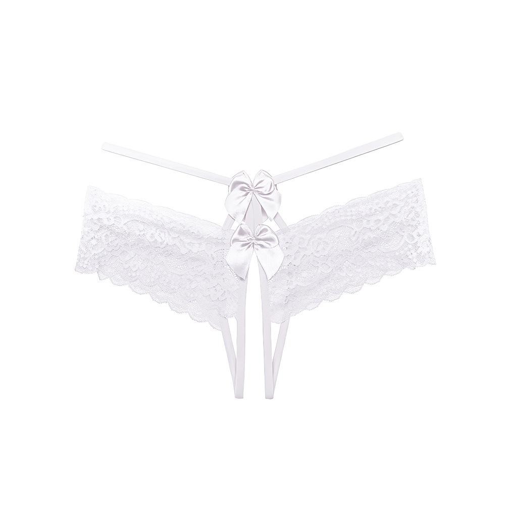 Sexy panties bow perspective sexy panties temptation pure desire wind lace open crotch free