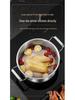 316L Stainless Steel Soup Pot with Handles - Non-Stick for Steaming, Cooking, and Stewing On Induction Cookers