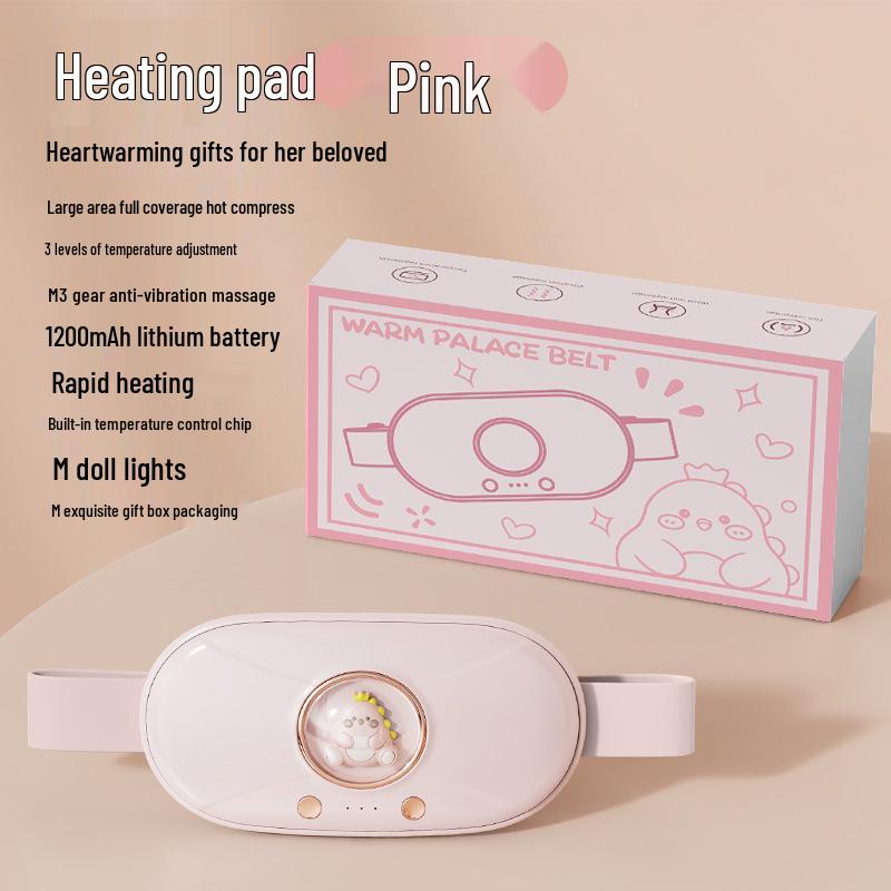 

Согревающий пояс для живота для облегчения менструальных болей: Перезаряжаемая грелка с массажем и поддержкой спины - Идеальный подарок для женщин