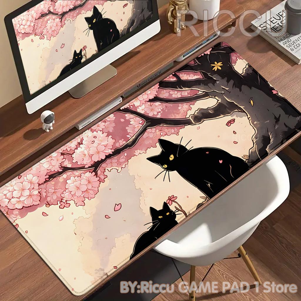 Ancient Style Cat HD print Mousepad Office Desk Mat Mouse Pad PC Computer Carpet Mat Player Laptop Durable Keyboard Accessories