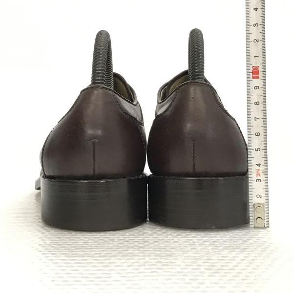 USED/L.E. Limited Edition Business Dress U-tip Shoes 24.5 Brown Made In Japan