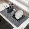 Heat-resistant Dish Drying Mat Folding Sink Dish Organizer Durable Dish Drying Rack  Plate Bowl Cup