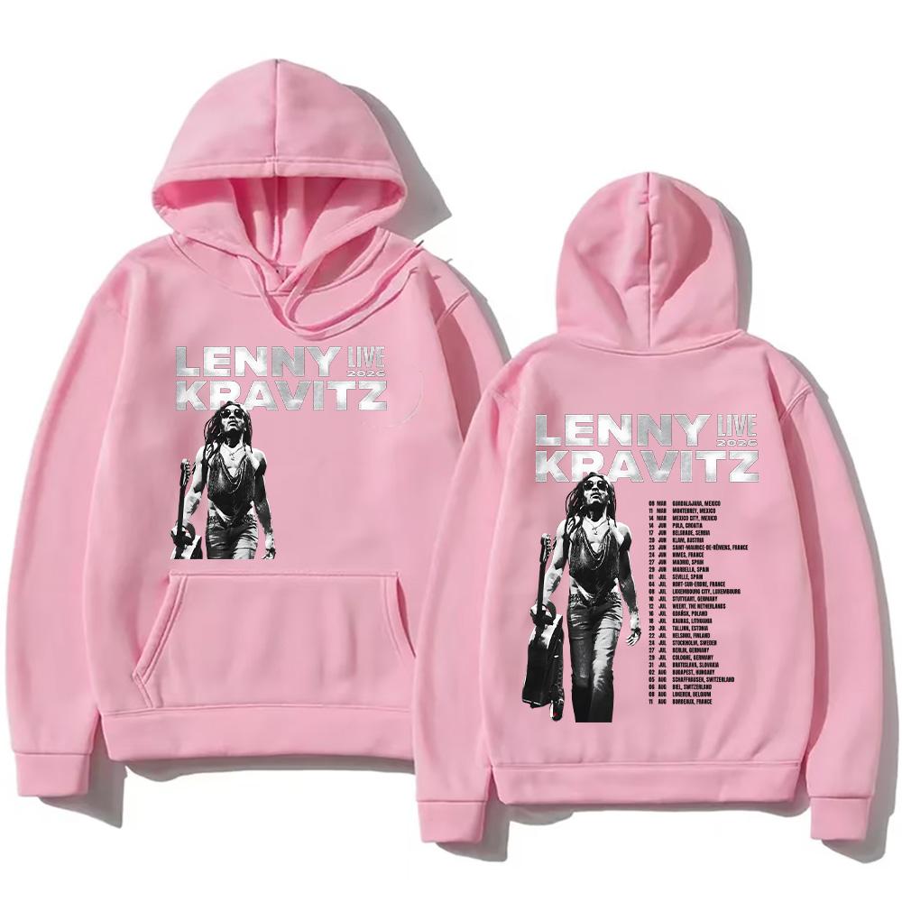 Lenny Kravitz Live 2026 Grafik Streetwear Herren High Street Sweatshirt Mode Damen Langarmtops Punk Musik Kleidung Pullover