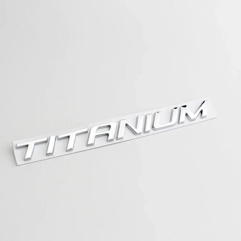 3D Metal TITANIUM LOGO REAR BOOT FENDER BADGE EMBLEM For Ford Ecosport Fiesta Focus Mondeo Edge Escape Kuga Galaxy 2014+