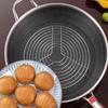 Kitchen Tableware 304 Stainless Steel Steamer Rack Round Multifunction Pot Steaming Tray Pot Steaming Rack Kitchen Accessories