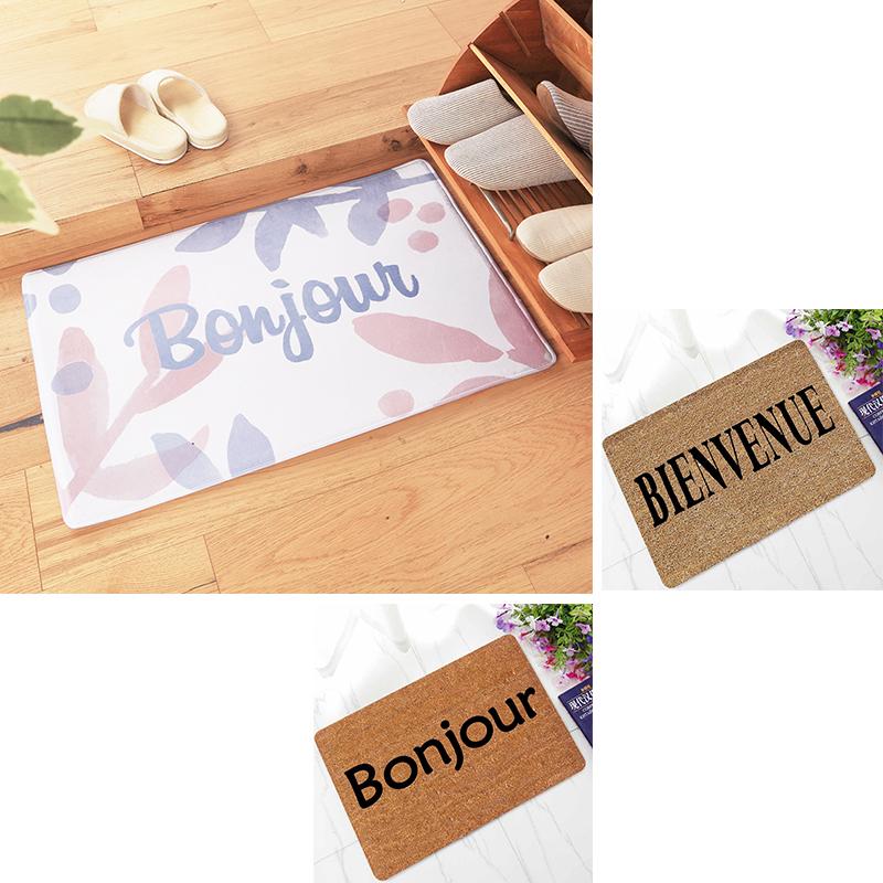 Buy Bonjour Franch Greeting Words Doormat Welcome BIENVENUE Carpet ...