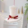 Multicolor Christmas Hanging Decoration Cloth Knitting Santa Coat Drop Ornament Drum Hat Hanging Scene Decoration Pendant