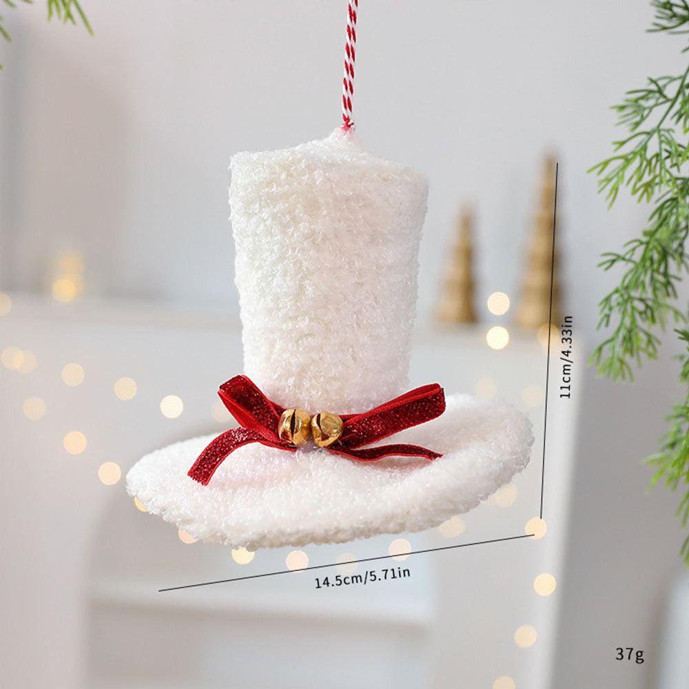 Multicolor Christmas Hanging Decoration Cloth Knitting Santa Coat Drop Ornament Drum Hat Hanging Scene Decoration Pendant