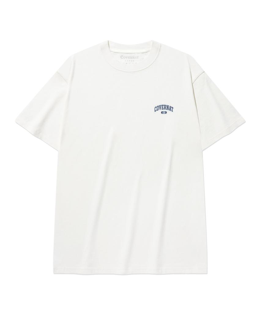 COVERNAT [2Pack] Small Arch Logo T-Shirt White