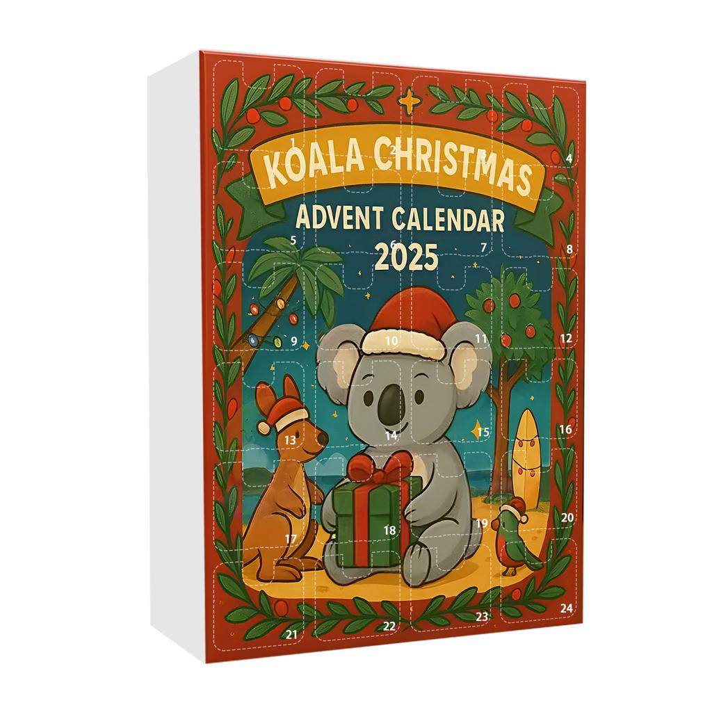 Adventskalender, 2D Acryl-Ornament, Weihnachtsbaumschmuck, Geeignet für Weihnachtsdekorationen