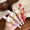 Cute Bow Glasses Cartoon Long Strip Large Seamless Bangs Side Hair Clip Duckbill Clip