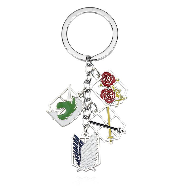 Anime Keychain Legion Emblem Pendant Keyring for Women Men Cosplay Jewelry Gift