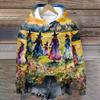 Women's Casual Long Sleeve Halloween Print Hoodie Pullover Sweatshirt
